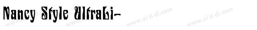 Nancy Style UltraLi字体转换